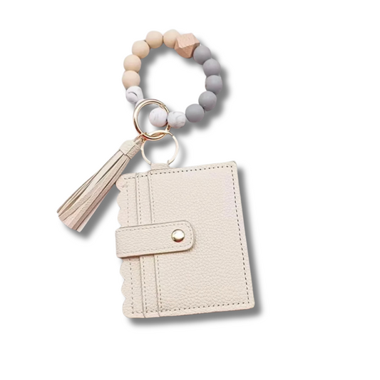 Cream Wristlet