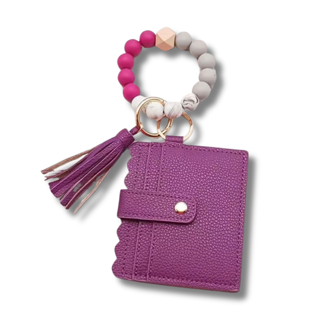 Solid Purple Wristlet